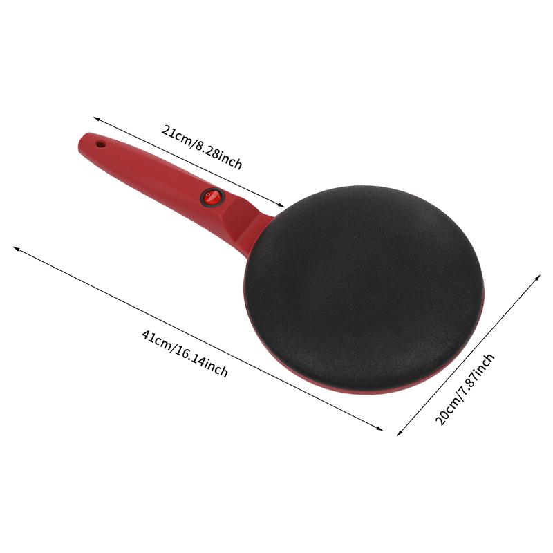 550W Electric Crepe Maker Machine 110V Non Stick Pancake Baker for Breakfast Crepes Tortillas Egg Rolls Home Bakery Snack Bar DIY Baking