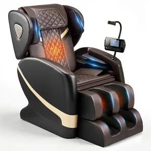 VEVOR Massage Chair, Zero Gravity Full Body Massage Chair with 10-Point Rollers, 6 Automatic Modes, 8 Airbags, Waist & Leg Heating, Bluetooth Speaker, Touchscreen Control, for Home and Office Use