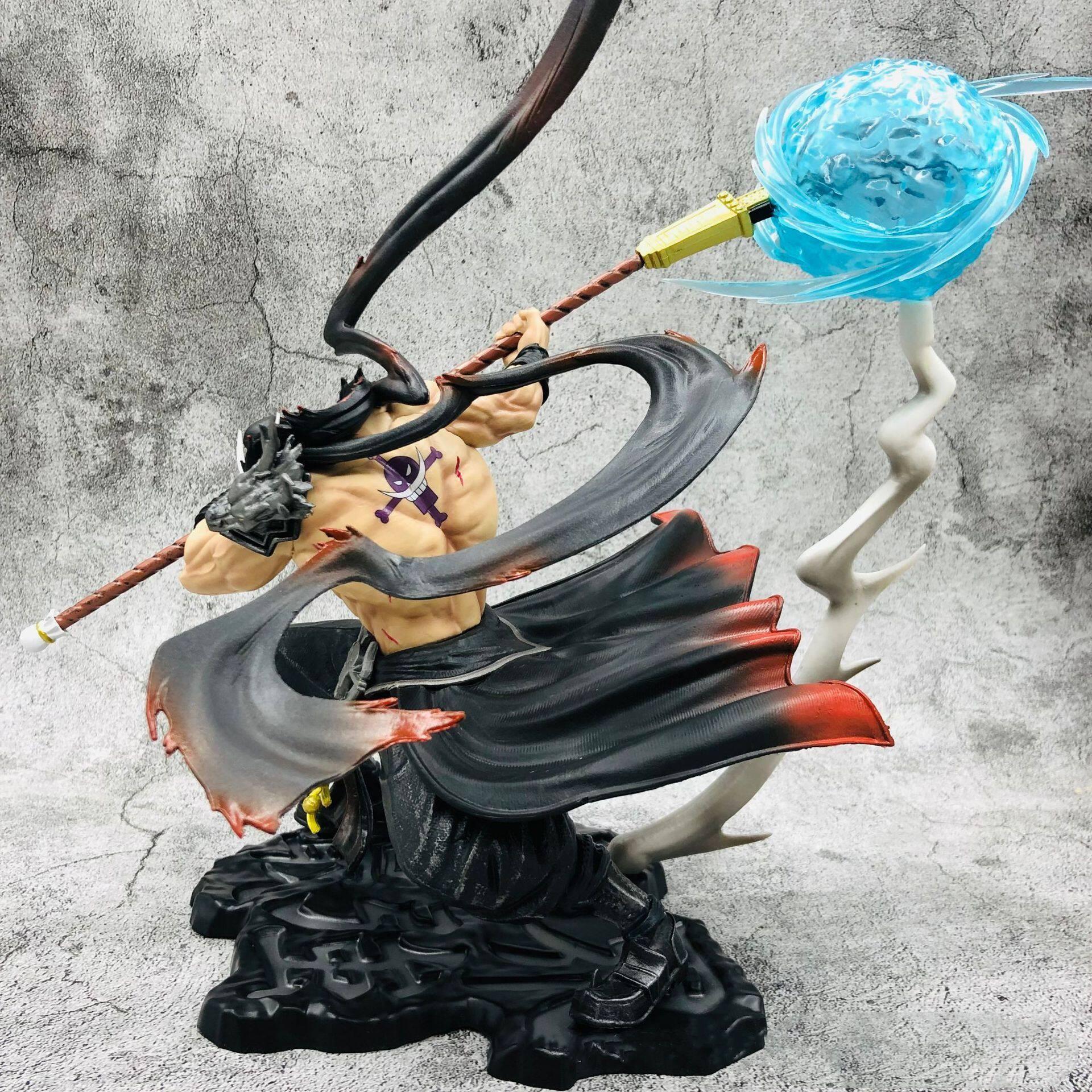 Anime Enthusiast Gift, Whitebeard One Piece Battle Pose Statue Model, Anime Character Statue, Anime Figure Collectible, Holiday Present for Fans