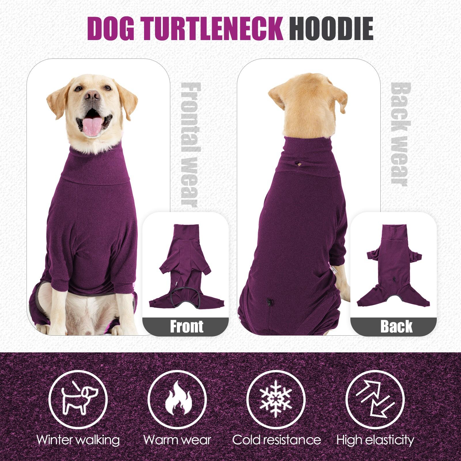 Dog Sweater Coat Winter Clothing for Small Medium Large Pets, High Neck Warm Full Body Dog Pajamas Recovery Suit One-Piece Pants Comfortable Windproof Shirt Dog Sweater Coat Winter Clothing for Small Medium Large Pets, High Neck Warm Full Body Dog Pajamas Recovery Suit One-Piece Pants Comfortable Windproof Shirt