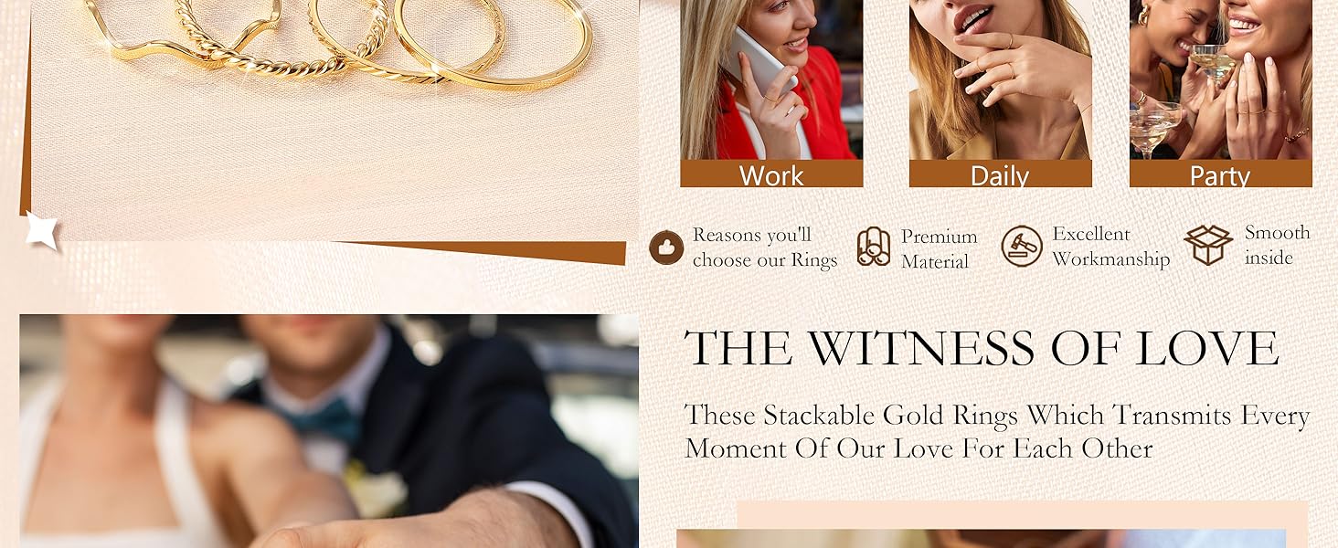 7 Pcs 1MM Stainless Steel Rings for Women Men Fashion Simple Plain Knuckle Stacking Midi Thumb Dainty Thin Stackable Statement Band Rings Set Size 5-11 Silver Gold Tone