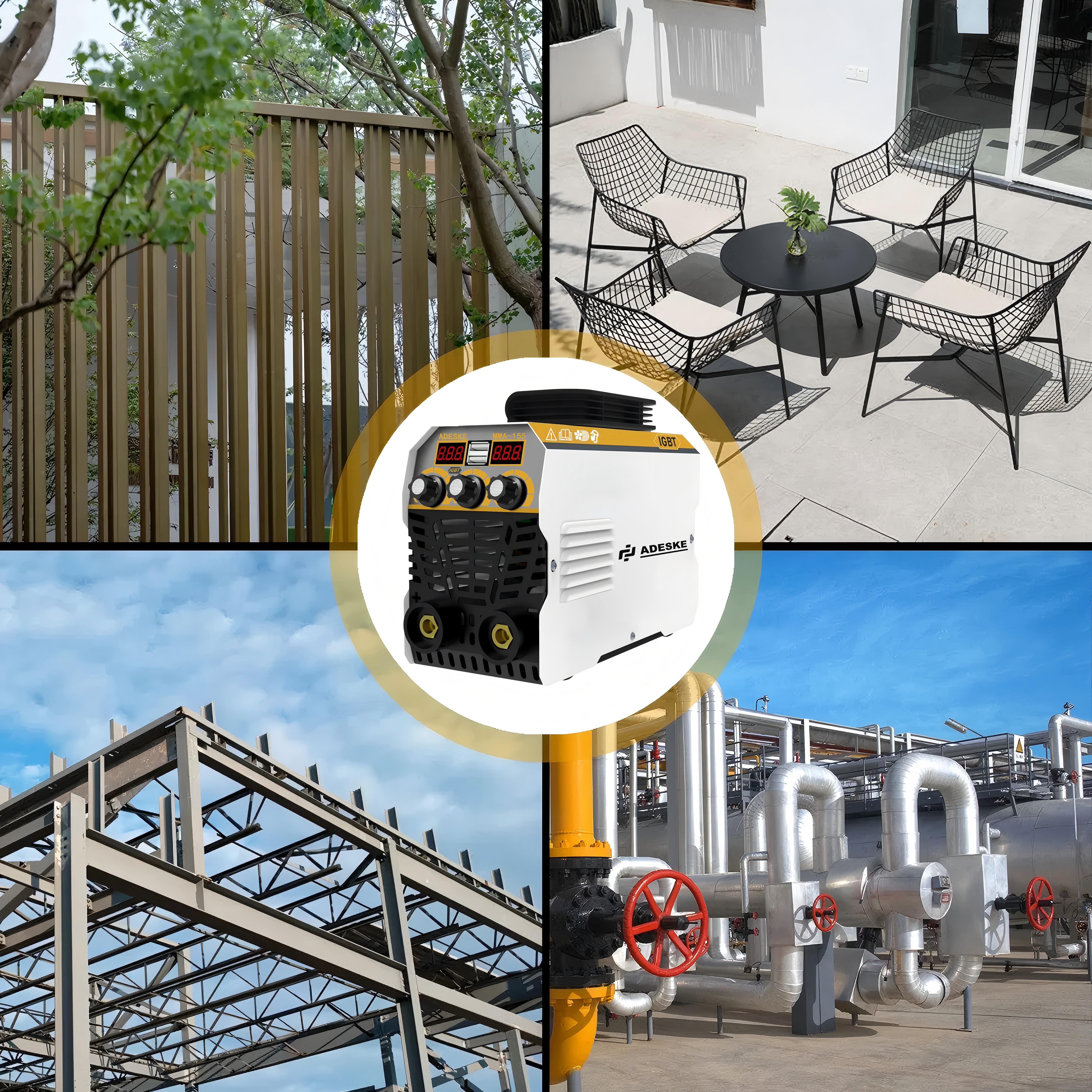 ADESKE 120A Stick Welder MMA-155 – Portable Welding Machine, Dual Voltage 110V/220V, Digital Display Arc Welder with Welding Kit ADESKE 120A Stick Welder MMA-155 – Portable Welding Machine, Dual Voltage 110V/220V, Digital Display Arc Welder with Welding Kit