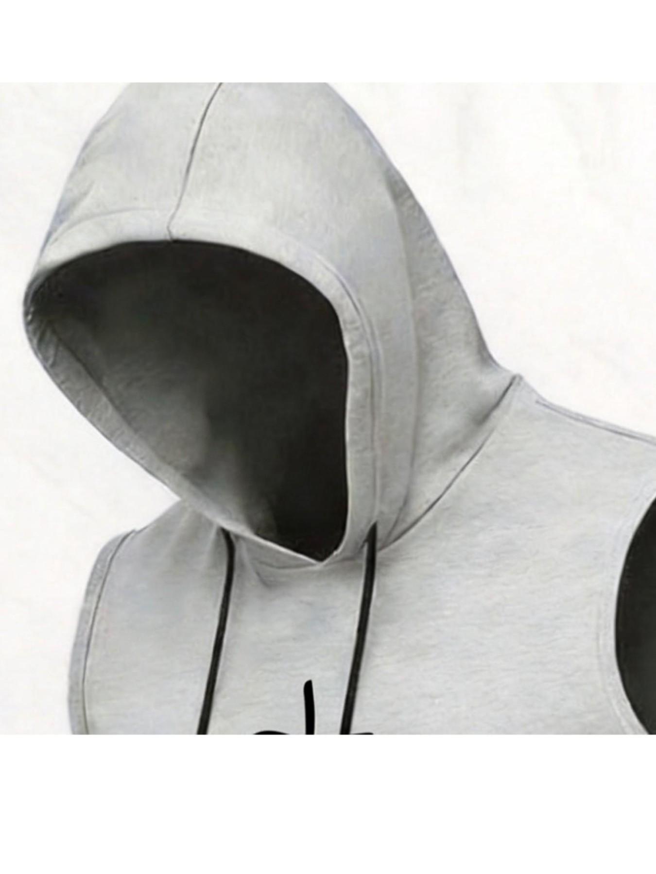 Men's Summer Lightweight Sports Running Fitness Tank Top, Fashion Casual Outdoor Hooded Vest, Comfortable and Stylish Activewear, Casual Gym Vests, Runners Vest