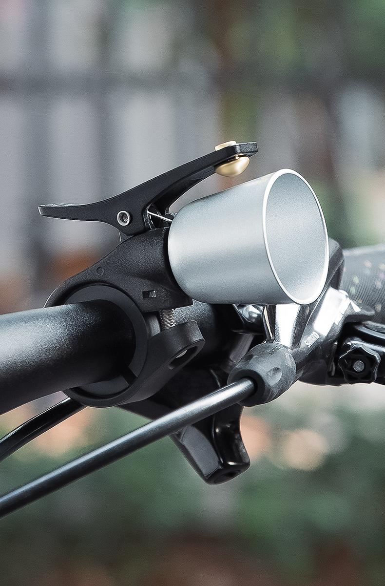 ROCKBROS Bike Bell Classic Bicycle Bell Mountain Bike Bells for Adults with Loud Sound and Fit for 0.87-1.25in/22.2-31.8mm Bicycle Handlebars