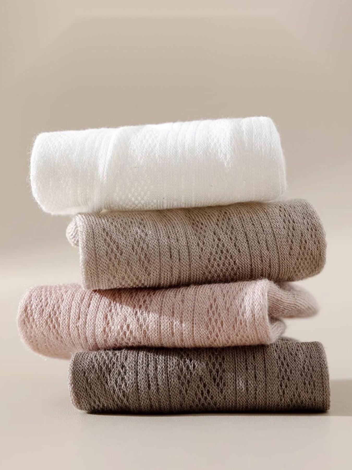 10 Pairs Women's Boat Socks, Summer Mesh Breathable Low Top Invisible Non-Slip Comfortable Casual Socks, Random Color Mix