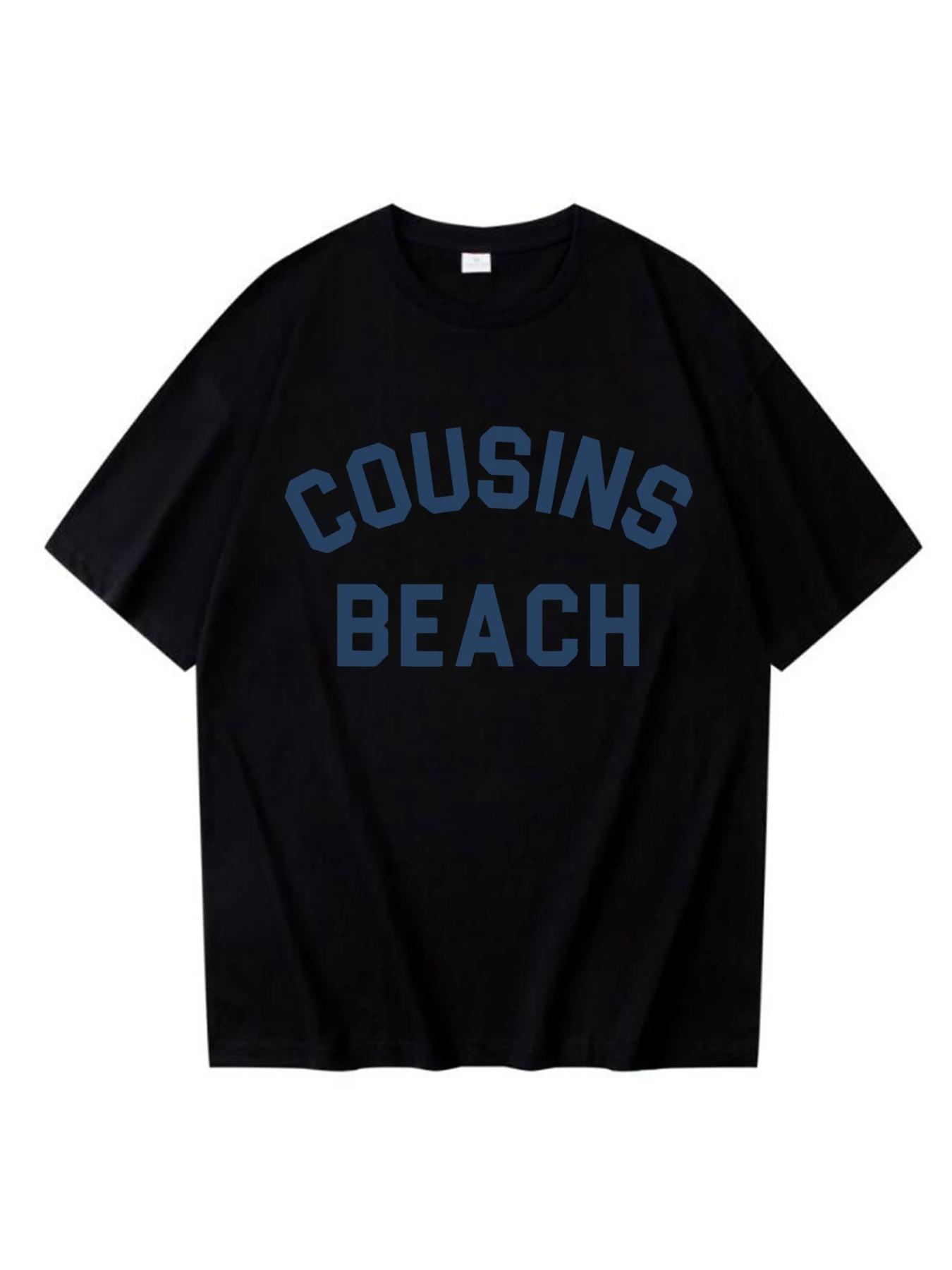 The Summer I Turned Pretty - Cousins Beach Letter Printed T-shirt Men Women Summer Fashion O-neck Short-sleeved T-shirt Clothing