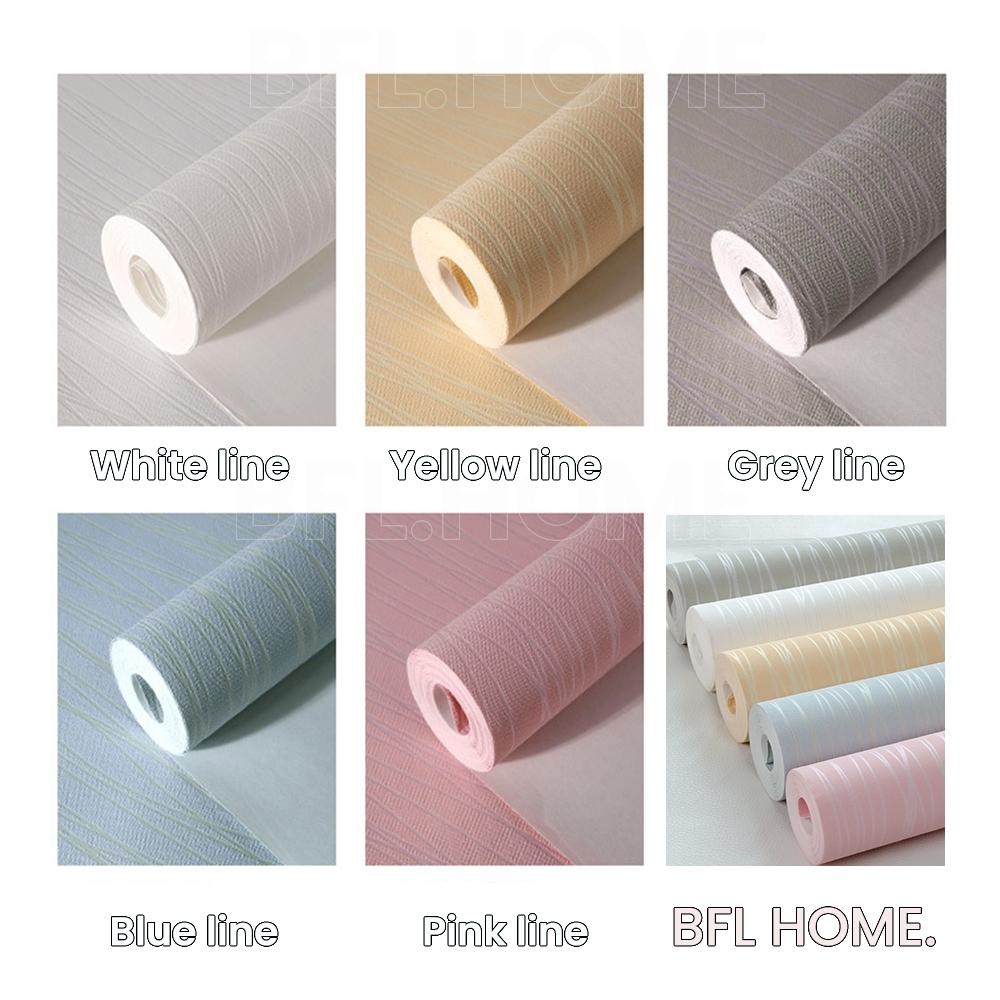 Self adhesive non-woven paper three-dimensional line wallpaper roll, Peel and stick wallpaper, thickened, color tones, multiple sizes, DIY pasting and cutting, easy to operate, suitable for home decor