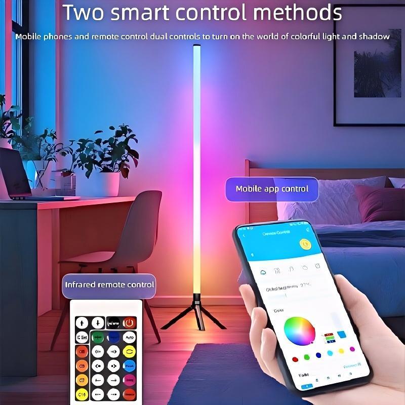 Smart RGB Gaming Ambient Light, Remote Control & USB Interface, APP Controlled, Tabletop Rhythm LED Lamp, Living Room Music Colorful Floor Lamp