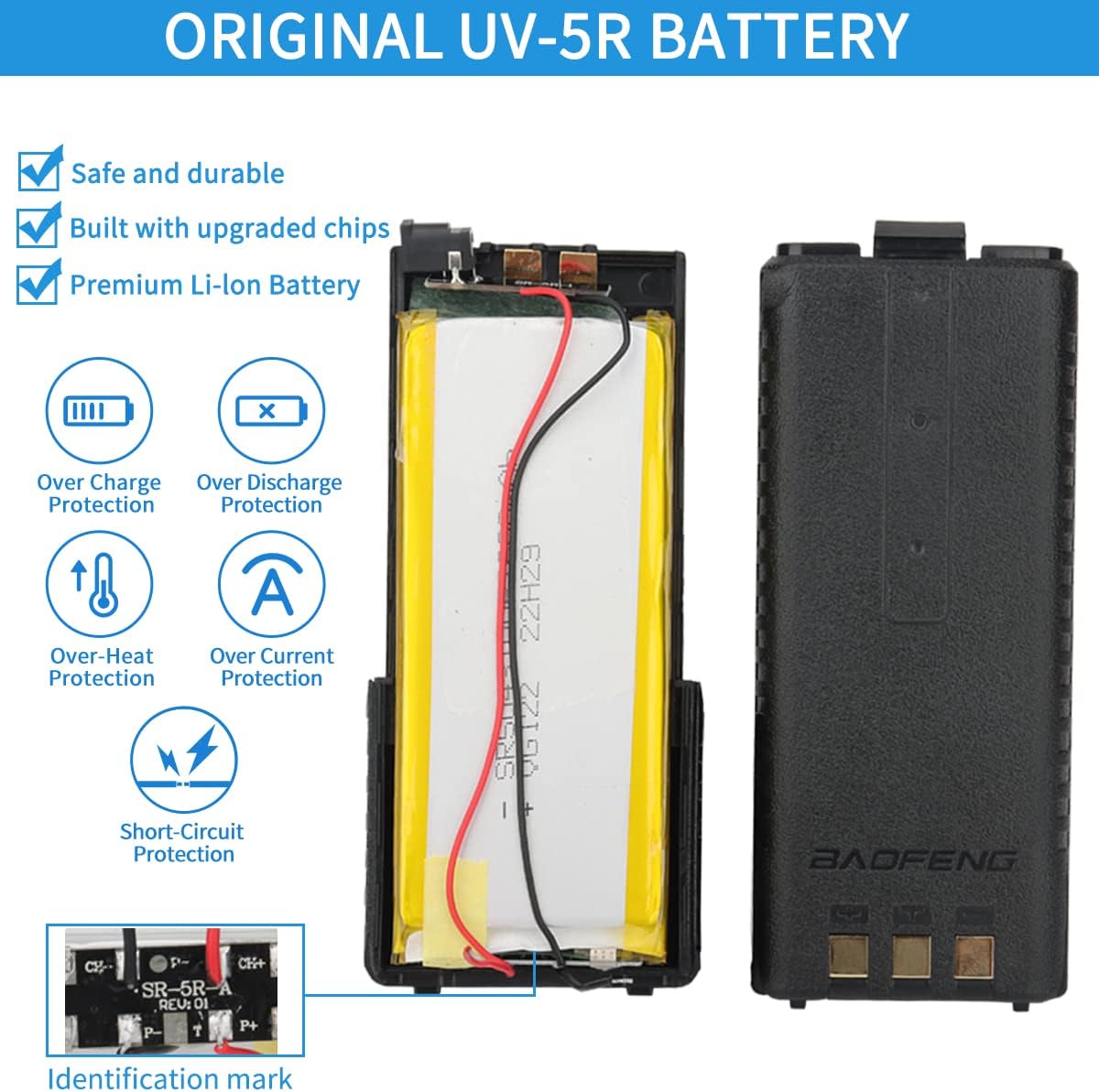 2PCS Baofeng Radio UV-5R Ham Radio Long Range Handheld radio 3800mAh Extended Battery RechargeableTwo Way Radio Walkie Talkies for Adults with Earpiece, USB Charger, Audio Products (Black, Full Kits) 2PCS Baofeng Radio UV-5R Ham Radio Long Range Handheld radio 3800mAh Extended Battery RechargeableTwo Way Radio Walkie Talkies for Adults with Earpiece, USB Charger, Audio Products (Black, Full Kits)