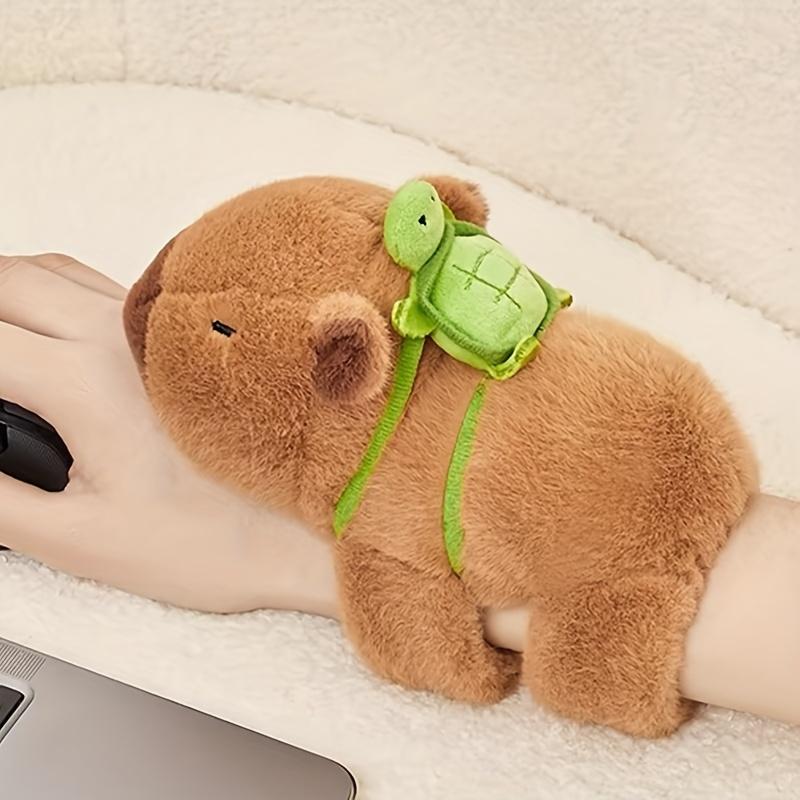 Cute Capybara Stuffed Animal Plush Toy with Turtle Backpack, 1 Count Capybara Snap Ring, Perfect for Birthday, Festival, Ideal Gifts & Home Decor Accessories