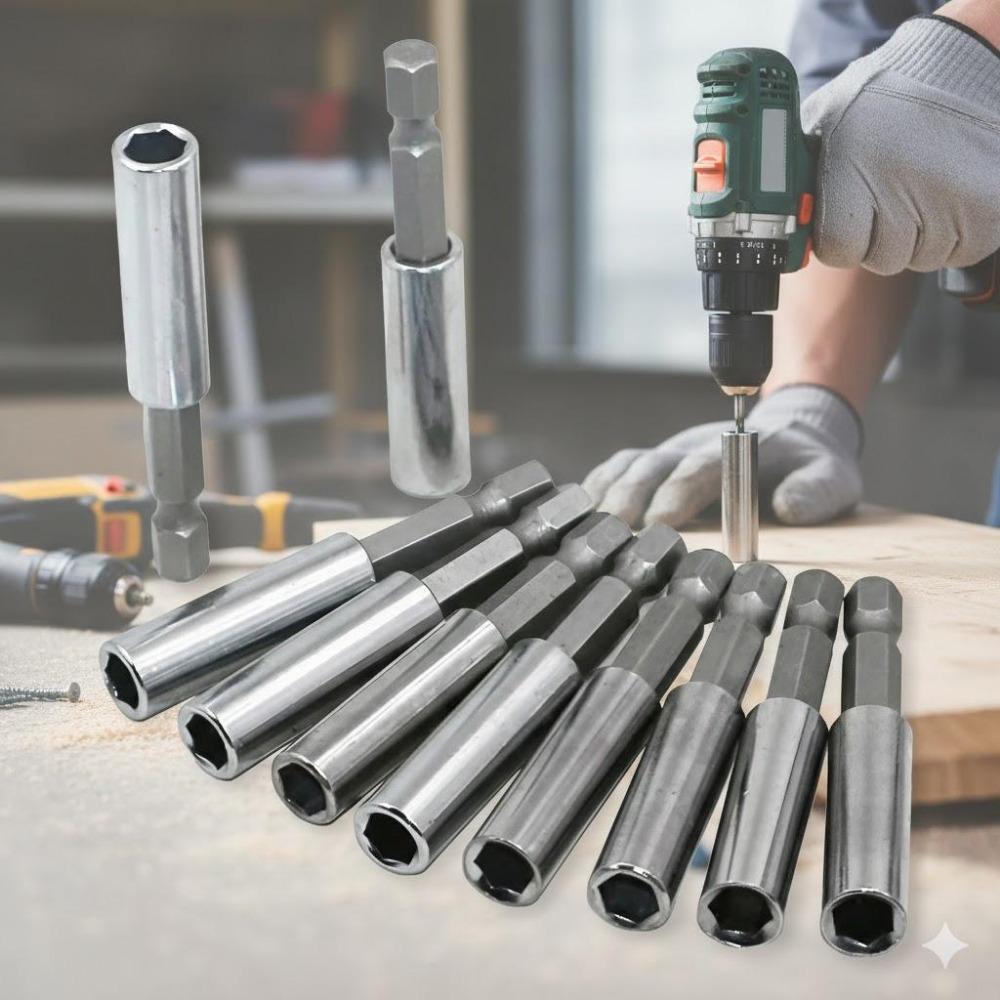 Magnetic Quick-Change Screwdriver Set with Replaceable Screwdriver Bits, 1/4" Hex Adapter, Precision Drill Bits, Non-Slip Magnetic Sockets, Portable Tool Accessories for Automotive Repair, Home Maintenance, DIY Polishing & Grinding