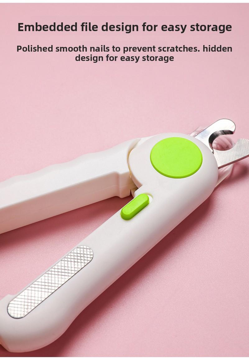 New Viral LED Pet Nail Clippers, Anti-quick Nail Grinder, Dog & Cat Nail Cutter, Pet Grooming Supplies