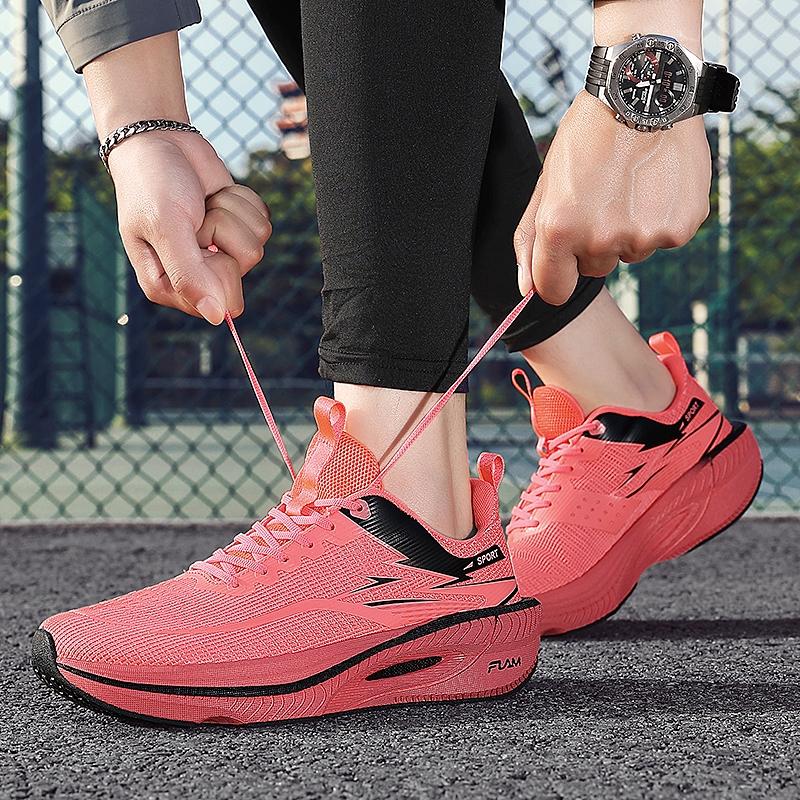 Comfortable Casual Running Shoes, Breathable Textile Upper, Tpu Anti-Slip Sole, Ideal for Outdoor Activities, Perfect Gift for Valentine's Day