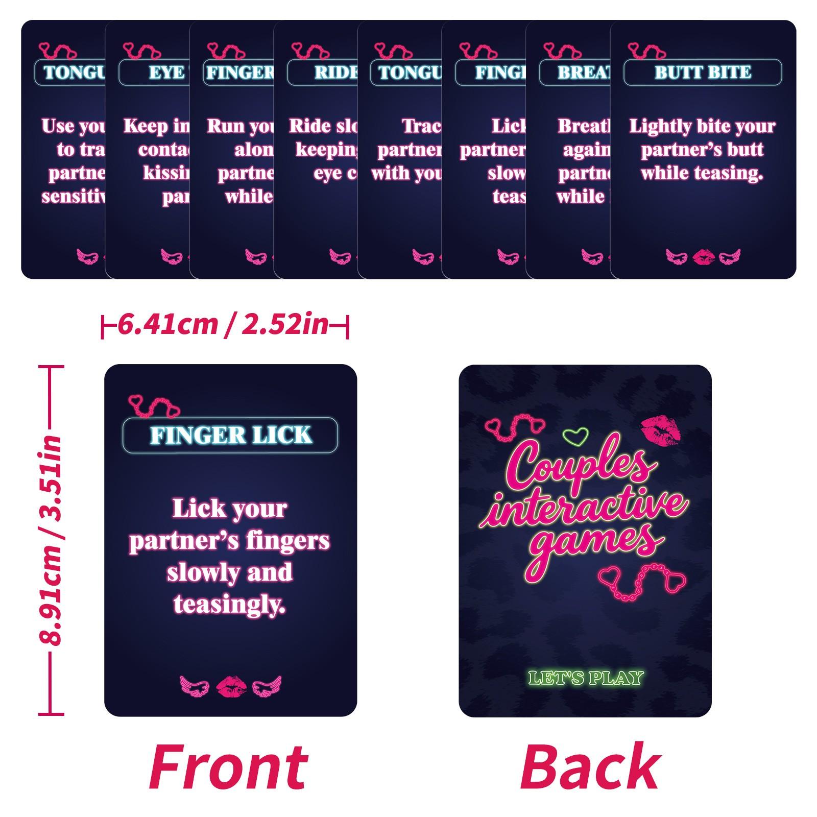 New 50 -Card Couple Ambiguous Card Game Cards, Casual Entertainment Interaction Cards, Enhance Emotional Bonding