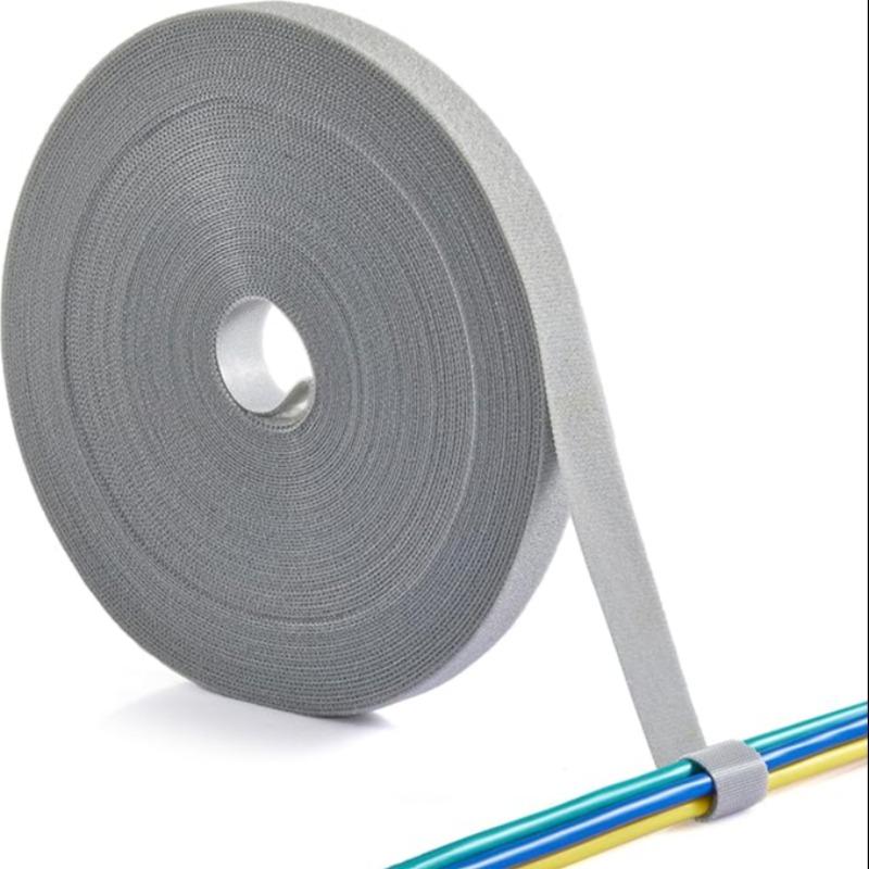 Reusable Multi-Color Velcro Strips, 3m/11.8ft Dual-Sided Adhesive Tape, 0.31 Inch Wide Nylon Cable Organizer