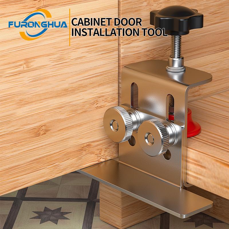 Multi-Functional Door Installation Tool, Cabinet Door Positioning Aid, Woodworking Auxiliary Device, Furniture Assembly Helper