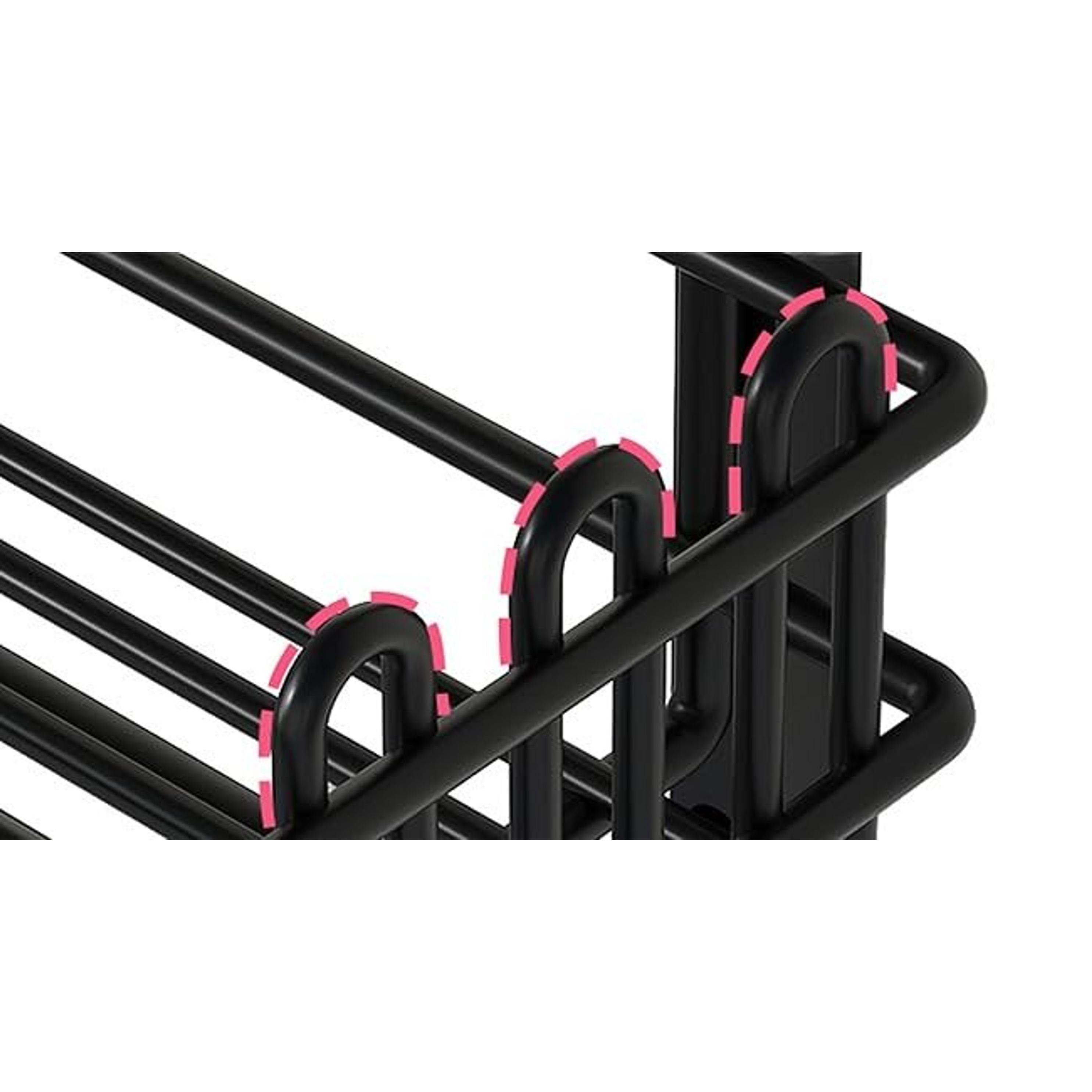 Shower Caddy Hanging Organizer - 3-Tier Rustproof Shower Organizer Over Showerhead with Adjustable Baskets, 24 Hooks, Soap & Razor Holder - No Drill Large Bathroom Storage Rack, Black Shower Caddy Hanging Organizer - 3-Tier Rustproof Shower Organizer Over Showerhead with Adjustable Baskets, 24 Hooks, Soap & Razor Holder - No Drill Large Bathroom Storage Rack, Black