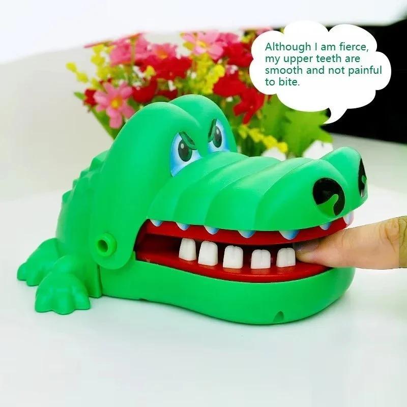 Crocodile Dentist Animal Board Game - Durable Spring-Action Structure, Unisex Compact Screen Time Alternative, Escape the Cute Fangs Party Table Game for Kids and Adults, Family Interactive Toy