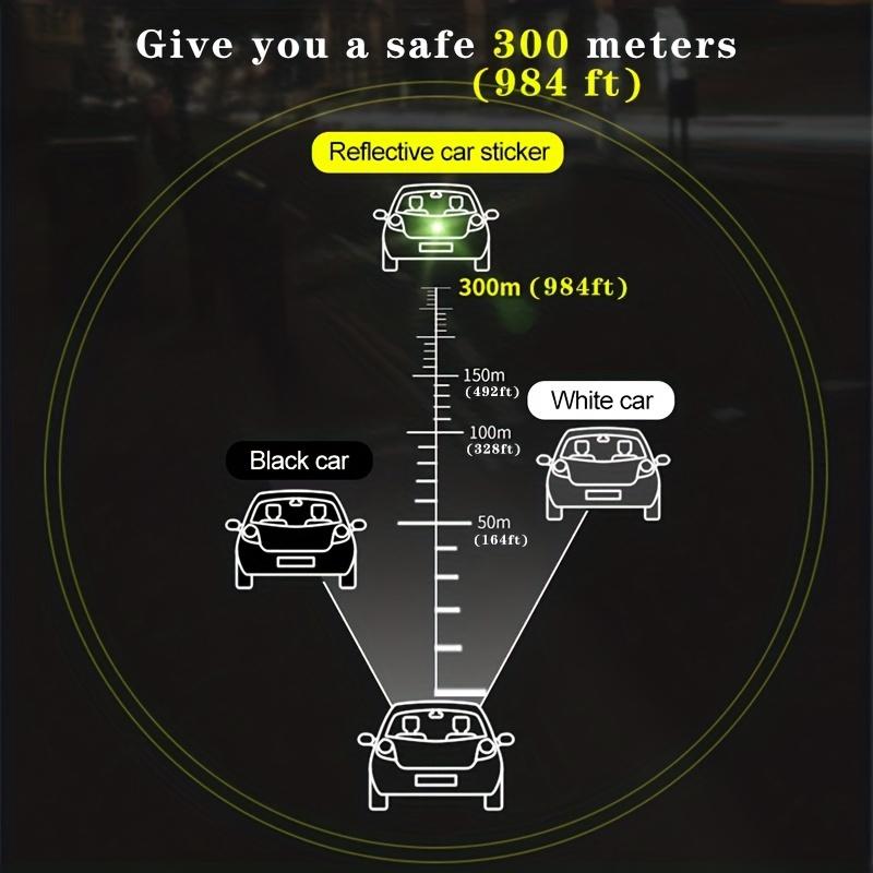 2-Pack Reflective Stickers for Motorcycle Helmets and Cars, Round and Star Pattern Reflective Warning Stickers for Safety