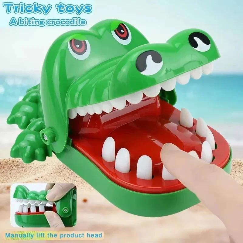 Crocodile Dentist Animal Board Game - Durable Spring-Action Structure, Unisex Compact Screen Time Alternative, Escape the Cute Fangs Party Table Game for Kids and Adults, Family Interactive Toy