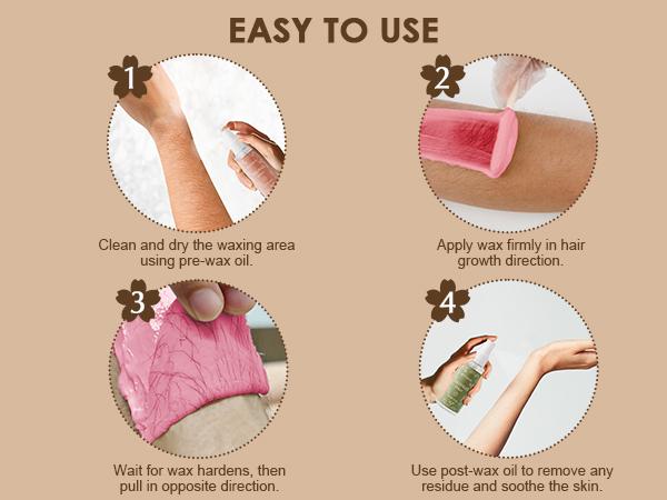 KOTAMU Pink Wax Beans for Hair Removal, 2.5lb, Hard Wax for Face, Eyebrow, Bikini, Brazilian, Leg, Body, Sensitive Skin, Ideal for Women Home Salon Waxing