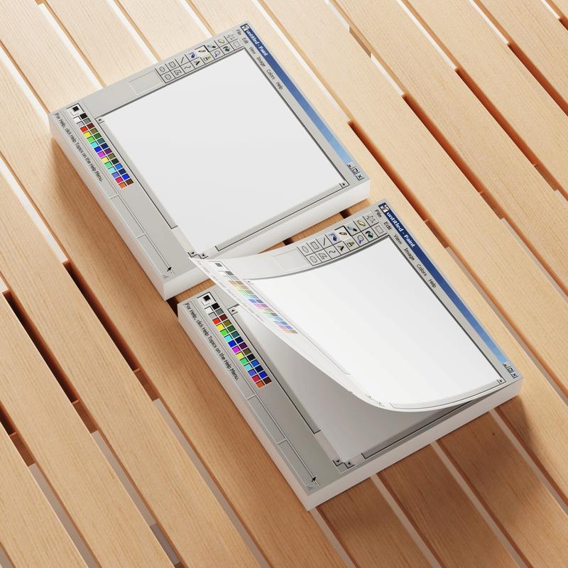 Retro Computer Design Sticky Note, 3 Counts/set Creative Office & School Notepad, Perfect Gift for Students and Teachers, Office Supplies