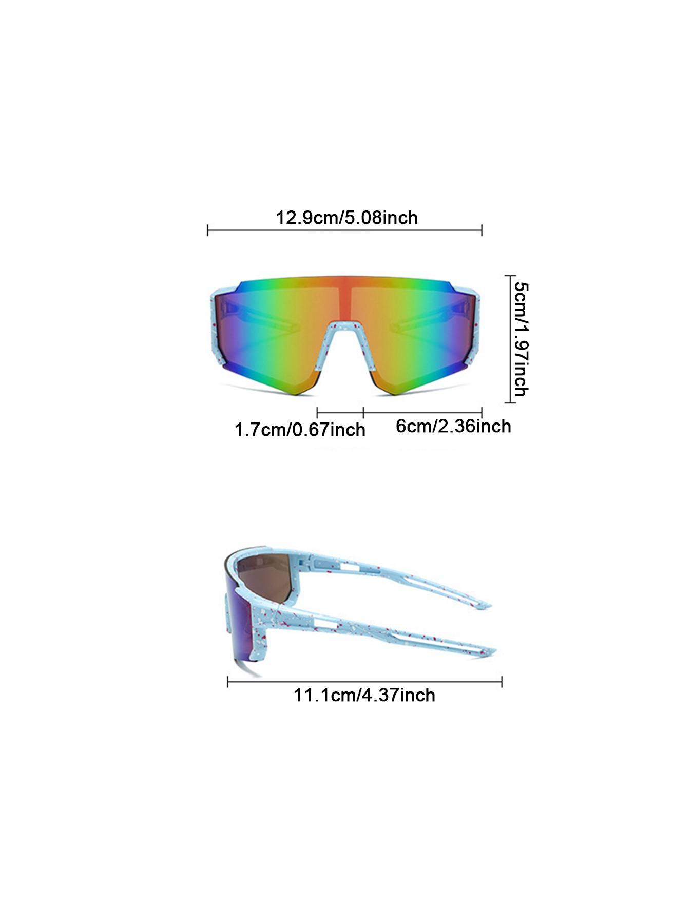 Fashion Cycling Glasses, Windproof Sports Sunglasses, UV Protection Ski Goggles, Outdoor Activity Eyewear for Kids