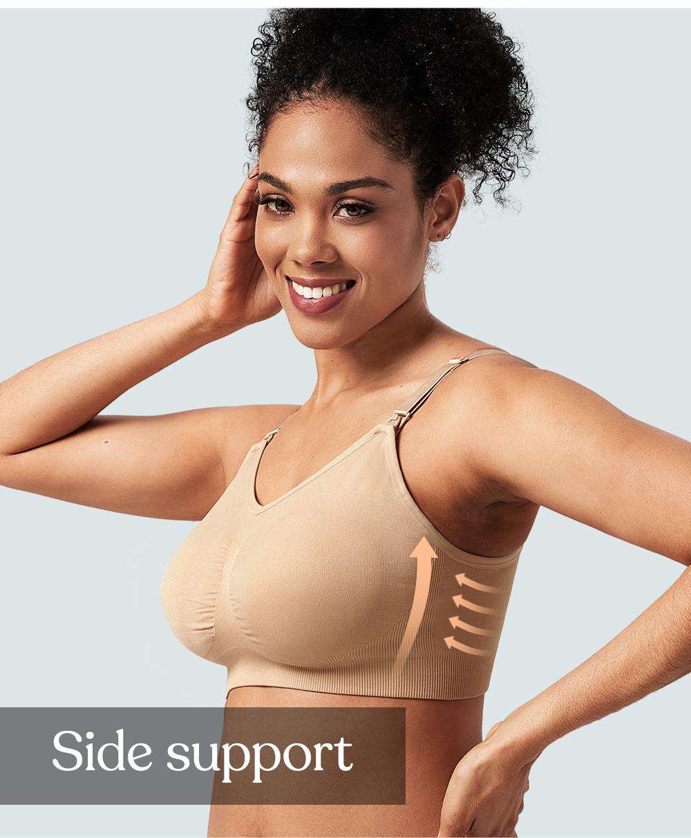 HSIA ComfyCare Seamless Full Coverage Wireless Removable Padded Nursing & Maternity Bra