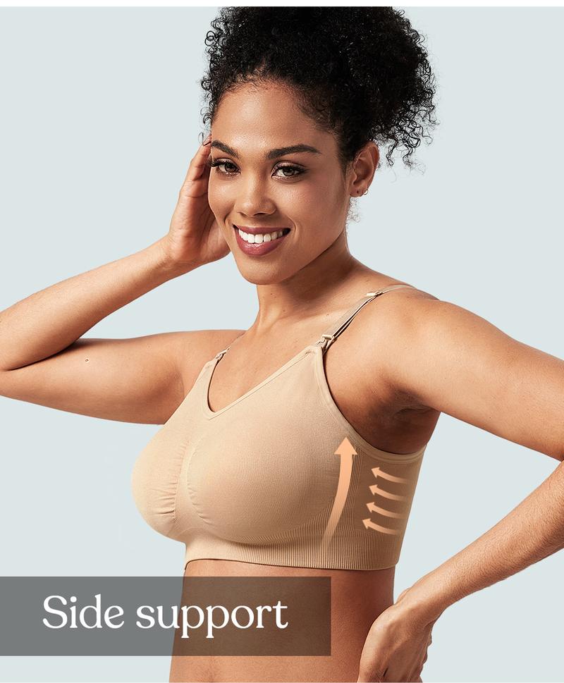 HSIA ComfyCare Seamless Full Coverage Wireless Removable Padded Nursing & Maternity Bra