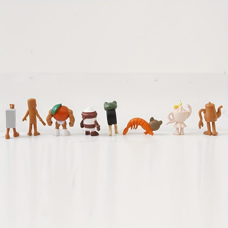 12 Piece Tung Tung Tung Sahur Character Statue Set for Home Collection, Office Decoration, Fun Art Style Holiday Gifts, Party and Birthday Model Figurines, Cute Collectible Figurines