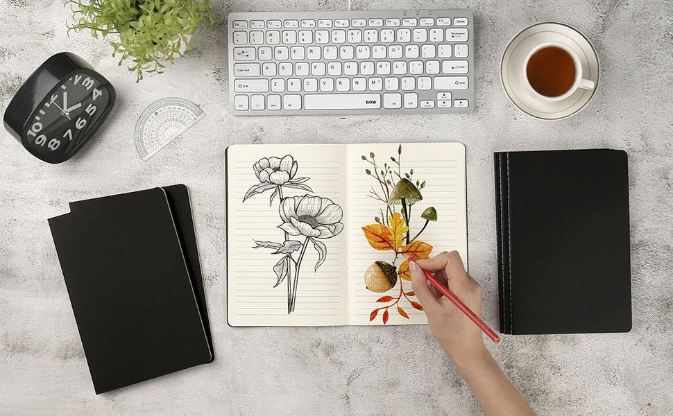 24 Pack College Ruled Notebook & Journal Bulk, Black Cover, Line Thick Paper, A5 Size, 5.5x8.3 inch, 60 Pages, Small Subject Note Pad Planner Set for Women Men Kids Traveler Student Office 24 Pack College Ruled Notebook & Journal Bulk, Black Cover, Line Thick Paper, A5 Size, 5.5x8.3 inch, 60 Pages, Small Subject Note Pad Planner Set for Women Men Kids Traveler Student Office