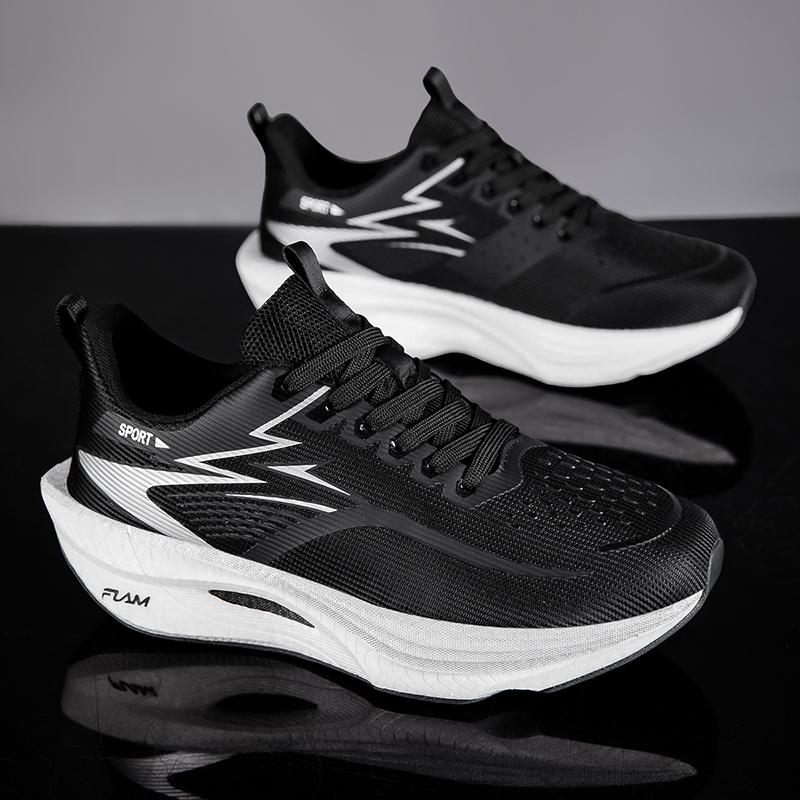Spring New Casual Sports Shoes, High-Quality Running Shoes for Couples, Comfortable Soft Thick Sole, Breathable Mesh, Anti-Slip Sole