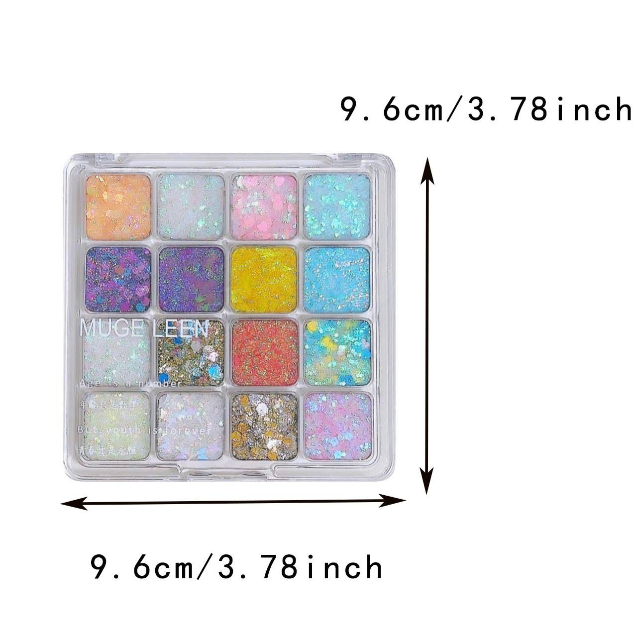 Get the Spotlight! Diamond Sparkle Eyeshadow Palette ✨ | 16 Dreamy Glitter Shades | Stage & Rave-Ready Looks! (Limited Edition!) #GlitterEyeshadowPalette #RaveMakeup #StageMakeup