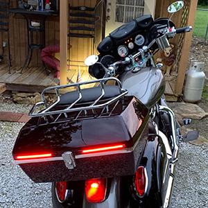 Nilight 32 LED 8’’ Flexible License Plate Light Strip Tail Brake Stop Turn Signal Light Universal for Harley Motorcycle Bike ATV Car SUV motorcycle light sequential lights flexible leddisplay led cardisplay led display