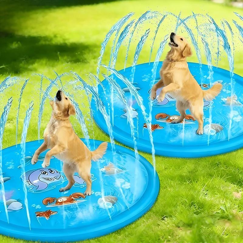 Pet Splash Sprinkler Pad for Dogs & Cats, Summer Outdoor Cooling Water Play Mat