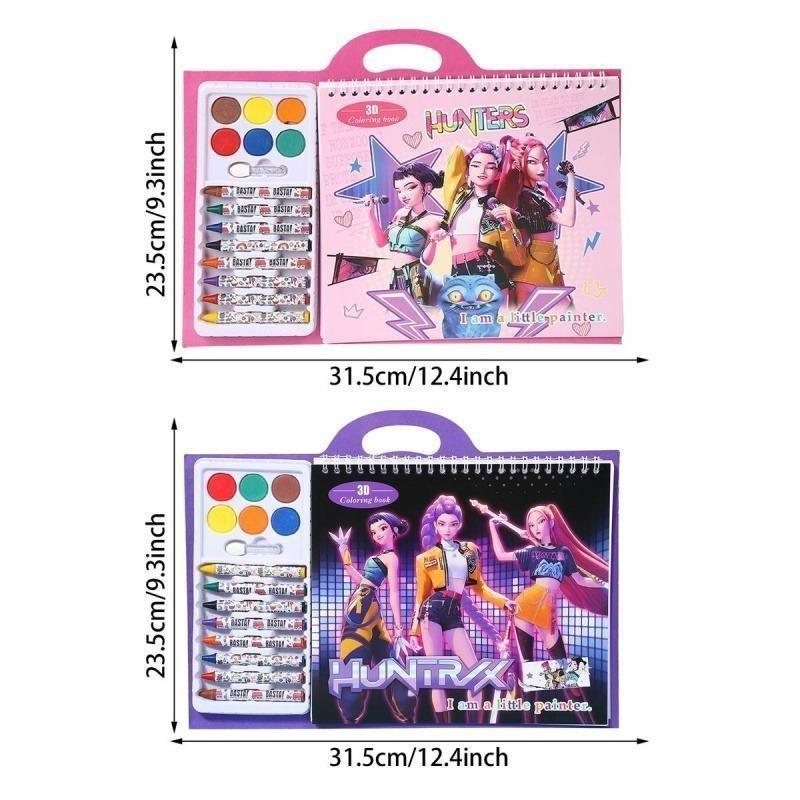 K-Pop Anime Paint Coloring Book  Drawing Book Safe Painting Coloring Graffiti Book，Kpop Drawing Art Kit Gifts for Kids Girls Boys Teens, Art Set ,Crayons,Colors Brush Paint Pens for  Painting, Card Making, DIY & Art Supplies modelpaintingm.