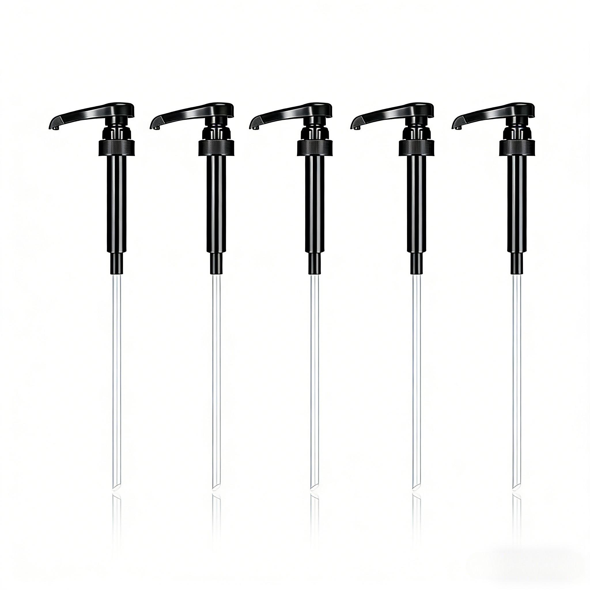 5PCS Coffee Syrup Pump Dispenser Set | Mess-Free Bottle Pumps for Torani Flavoring | Aesthetic Home Coffee Bar Accessories & Barista Essentials | Precise Measure Gadget for Latte Maker #CoffeeTok #HomeCafe