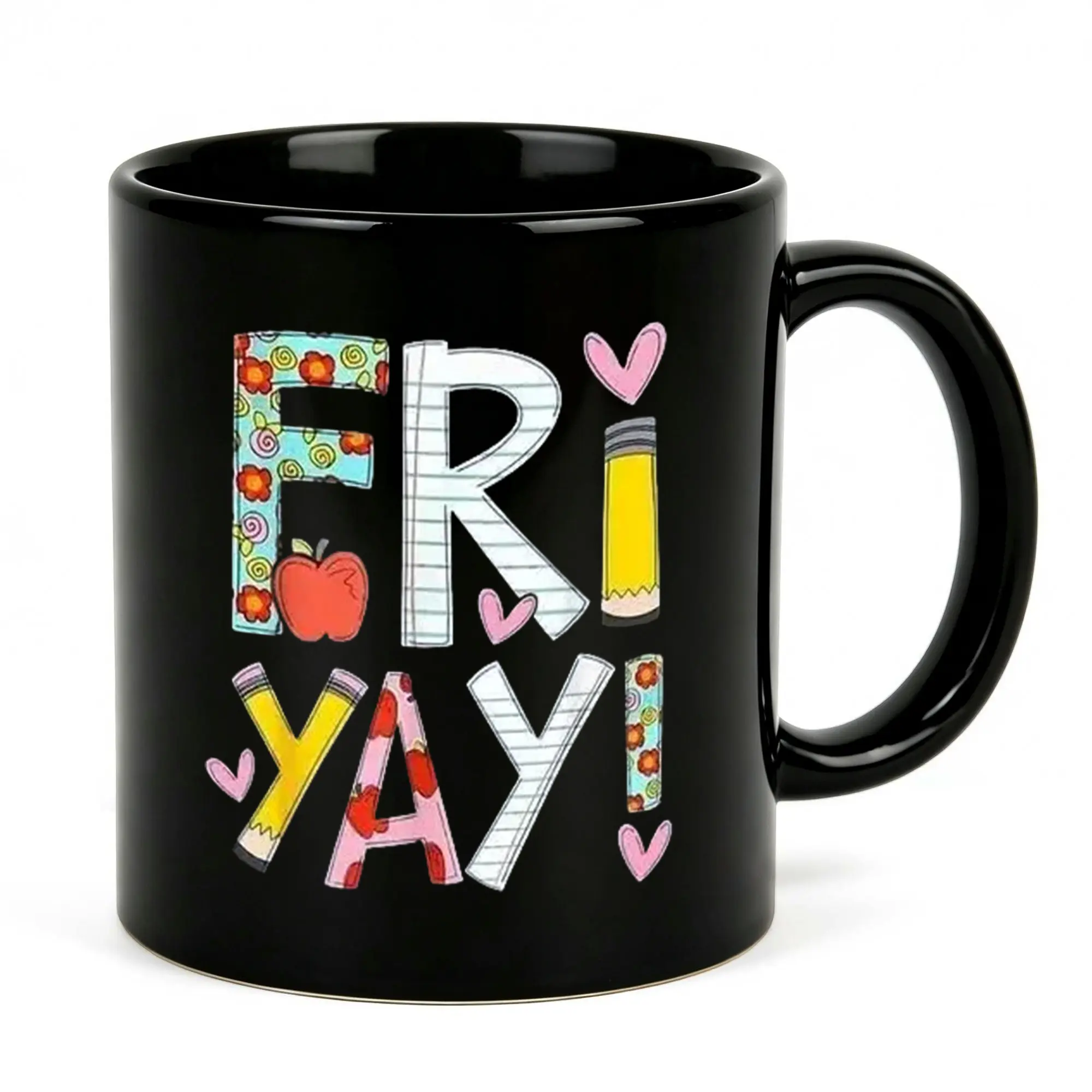 Spectrum Neurodivergent Autism Awareness, Supportive Colorful Heartfelt Black 11oz Ceramic Coffee Mug, Neurodiversity Community Drinkware, Gift for Autism Awareness Advocates, Autism Awareness Month Birthday Dishwasher Safe Microwave Safe Premium Quality