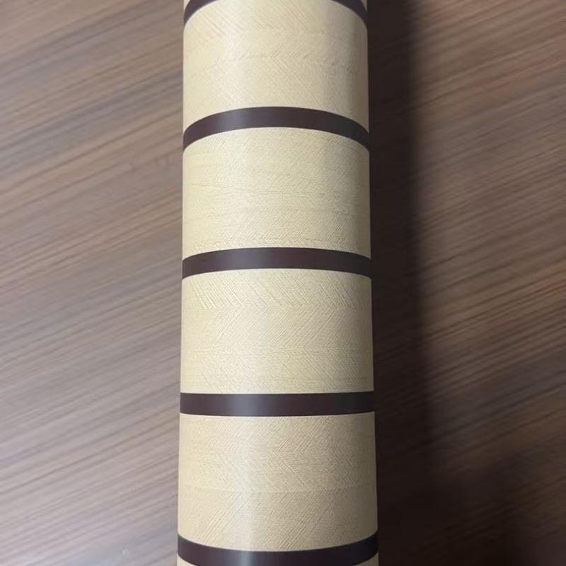 Fishbone Pattern Wallpaper Roll, Self-adhesive Foam Vinyl Material, Thickened Wallpaper, Pre-pasted Peel and Stick, Suitable for Ceiling and Partition Decoration, Offroom Feature Wall Decoration, Home Decor