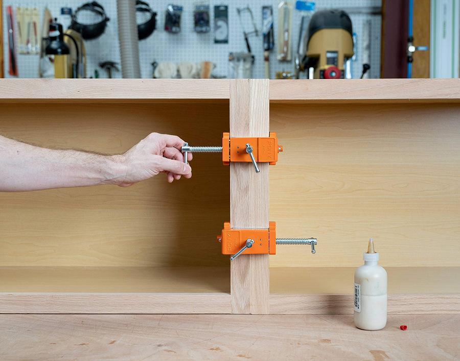 MOVATEK 2/1-Pack   Heavy Duty   Cabinet Clamps, Cabinet Claw, Face Frame Clamps for Installing Cabinets, 440 lbs Load Limited