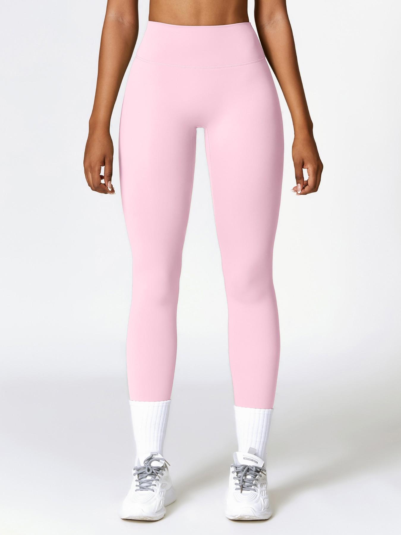 Women's High Waisted Sports Leggings, Solid Color Skinny Pants, High Stretch Yoga Leggings, Ladies Sportswear for Indoor Outdoor Wear, Yoga Pants Women