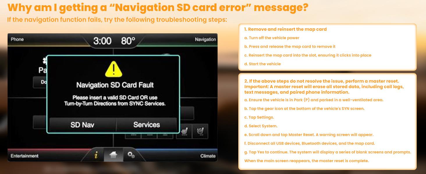2025 Latest A15 Navigation SD Card Map Accessory for Ford Lincoln, F-150 Explorer Fusion Expedition Escape Edge MKC MKZ MKX Sync 2 Navigation SD Card Accessories Update USA/Canada Maps, GM5T-19H449-AJ