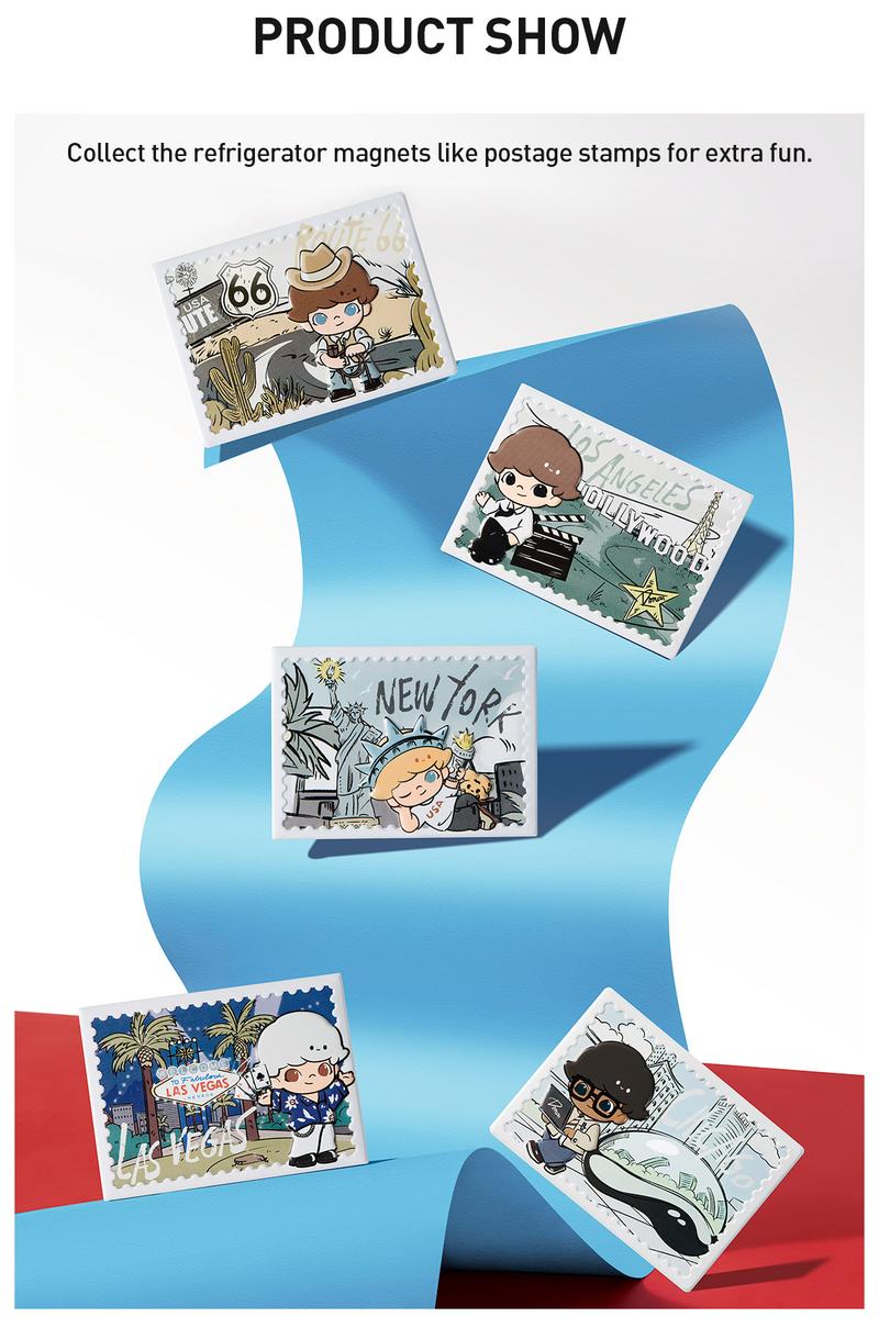 POP MART DIMOO'S HOLIDAY IN THE USA SERIES-Fridge Magnet
