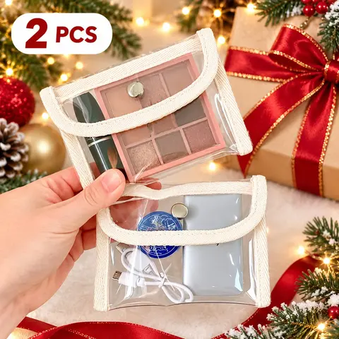 Clear Cosmetic Makeup Bag Set, 2/4 Counts/set Lightweight Multifunctional Storage Bag, Portable Storage Organizer for Home & Travel, Beauty Organizer, Makeup Organiser, Makeup Brush Storage, Cosmetics Organizer