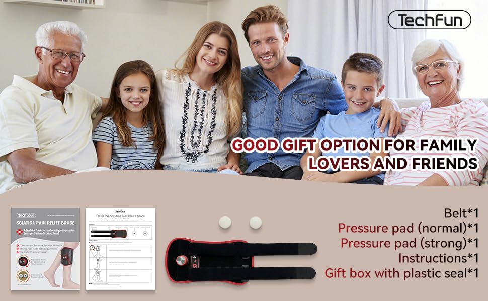 Sciatica Pain Relief Devices - 2025 New Sciatica Pain Relief Brace with Adjustable Knob and 2 Versions Pressure Pad for Sciatica Nerve, Lower Back & Hip Pain Relief,Knee Brace for Men Women Healthcare Tool