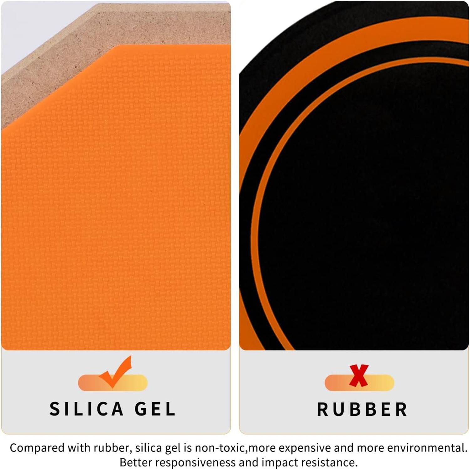 12 inch mute drum pad beginner's guide, sub drum pad metronome set, practice drum pad, practice pad suitable for various occasions, mute drum stick set, easy to carry drum board