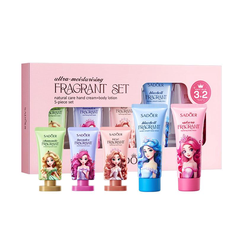 3+2 Hydrating Scented Set, Nourishing Hand & Body Cream