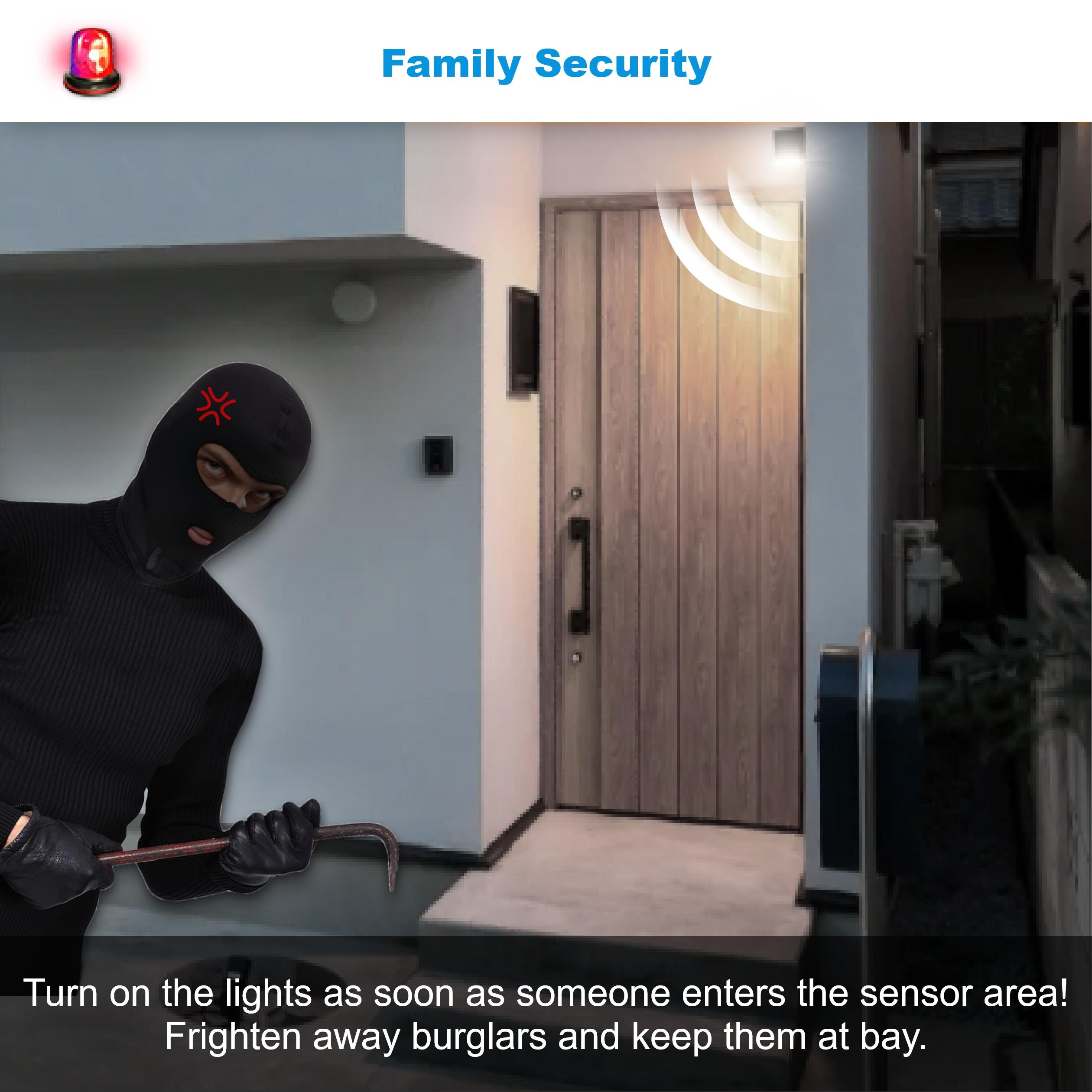 4-Pack Motion Sensor LED Light Bulbs A19 E26 9W PIR Built-in IR 6000K Cool White，60watt Equivalent Bright 900 Lumens for Garage, Closet,Porch, Stairs