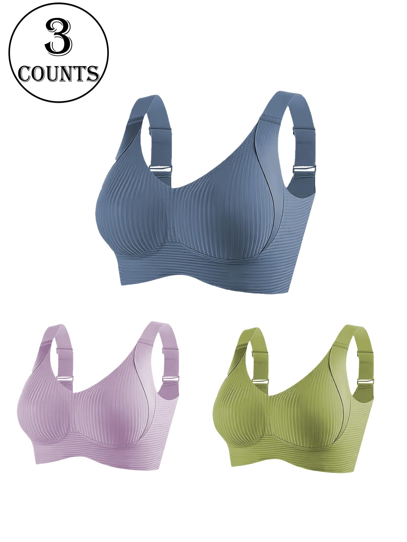 Women's Wireless Bralette Bra Set, Comfortable Breathable Soft Underwear, Daily Wear, All-Seasons, 3/4/5 Pieces, Women's Bras