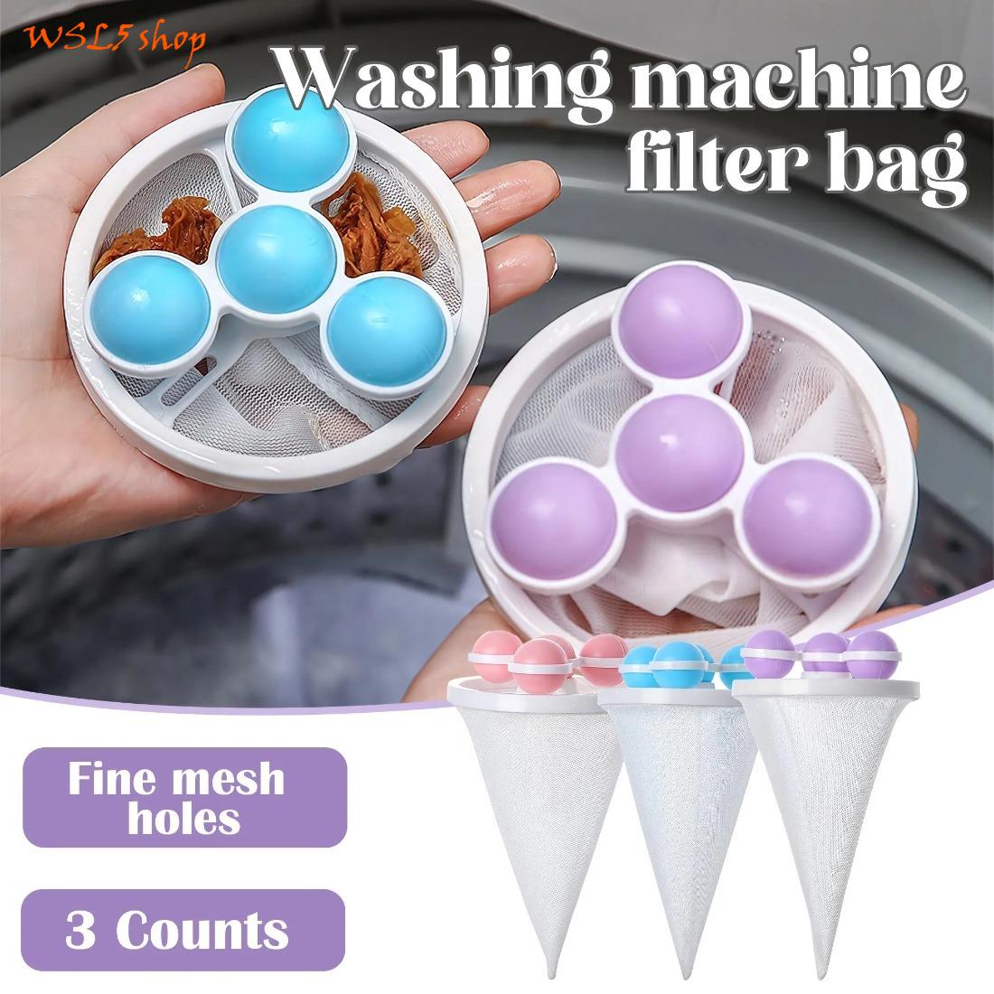 3PCS Washing Machine Lint Filter Bags, Reusable Floating Pet Hair Catcher for Laundry Washer, Mesh Laundry Hair Remover for Clothes Blankets & Daily Washing 3PCS Washing Machine Lint Filter Bags, Reusable Floating Pet Hair Catcher for Laundry Washer, Mesh Laundry Hair Remover for Clothes Blankets & Daily Washing